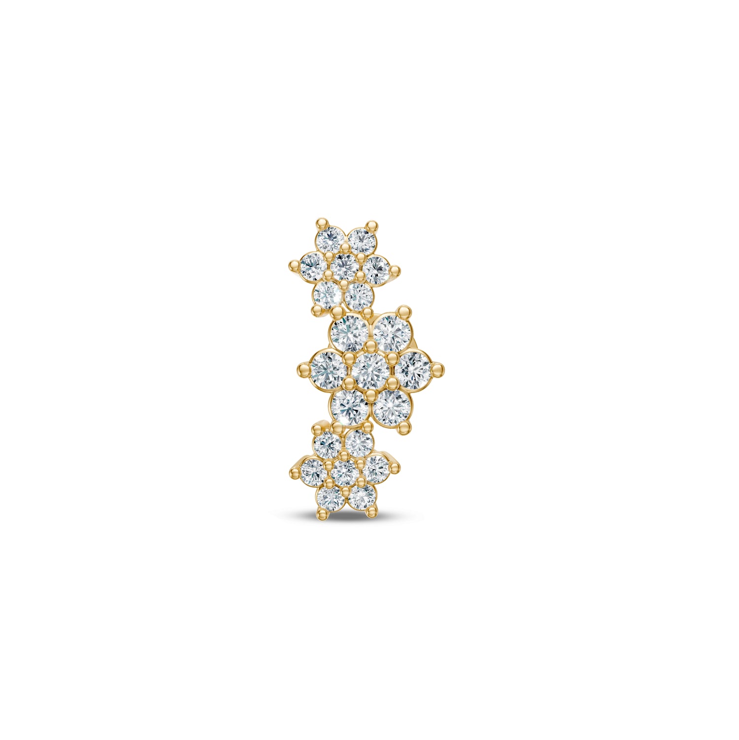 Diamond Piercing in Yellow Gold