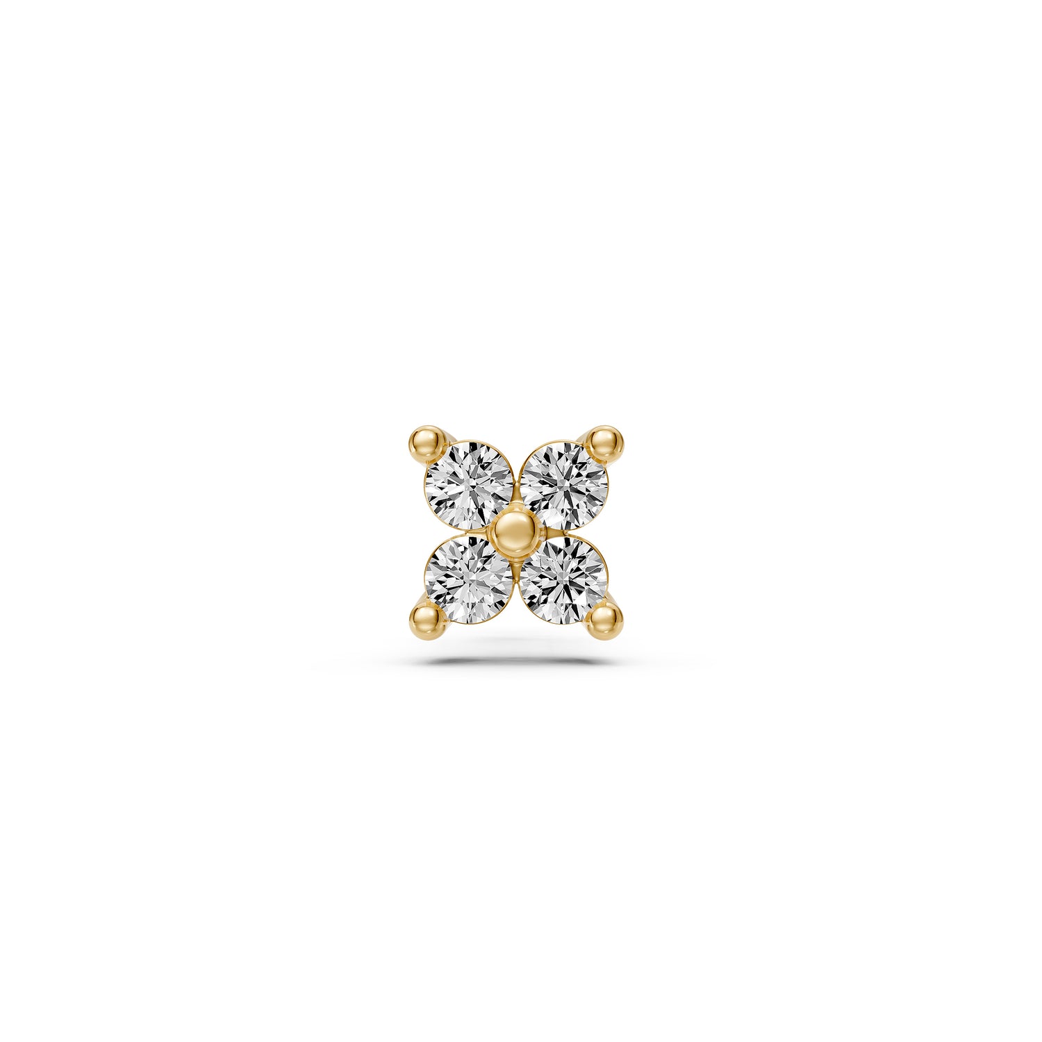 Diamond Piercing in Yellow Gold