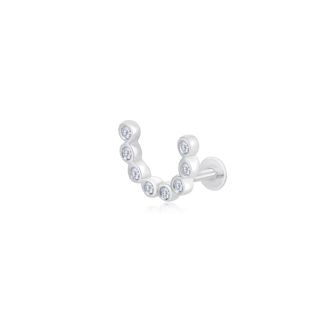 Diamond Piercing in White Gold