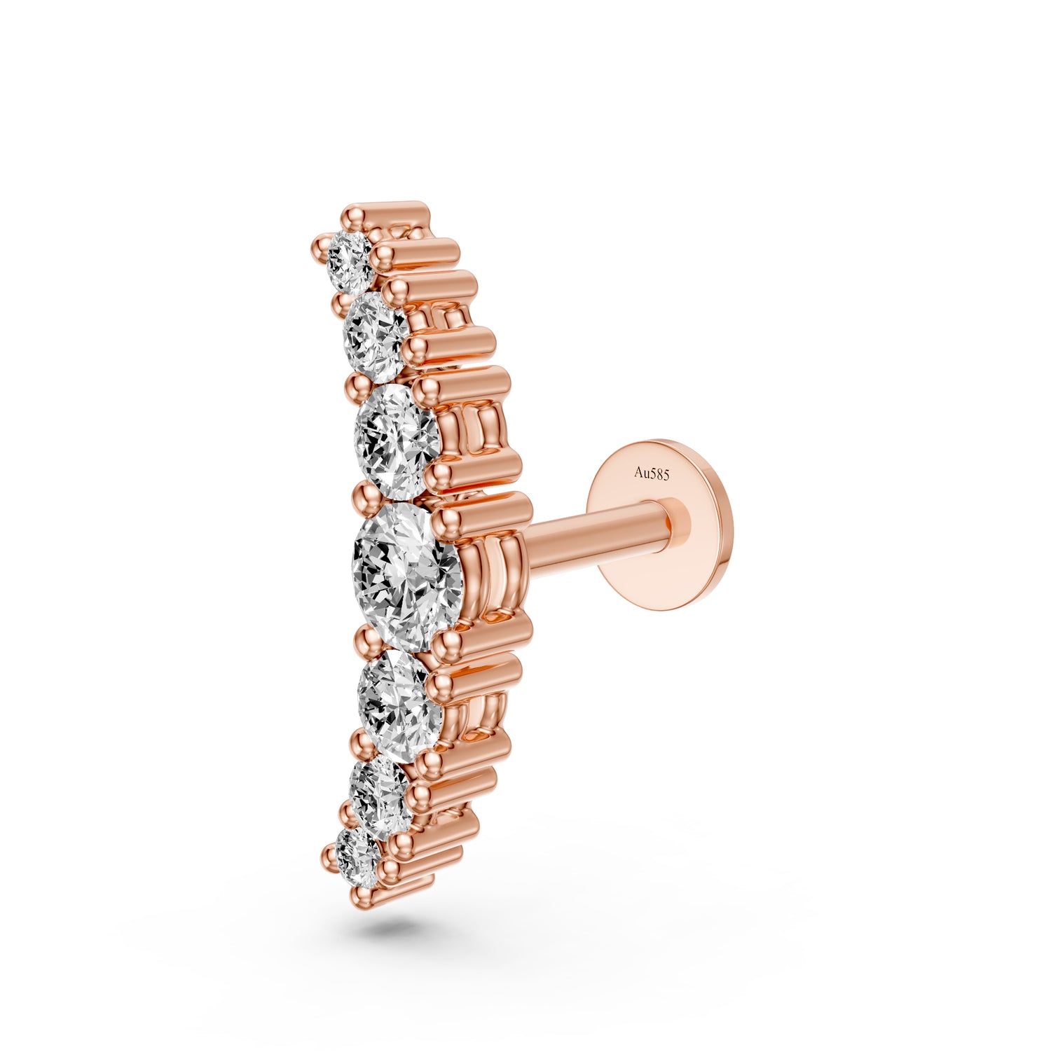 Diamond Piercing in Rose Gold