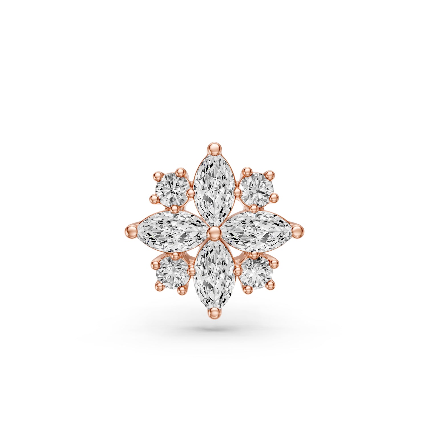 Diamond Piercing in Rose Gold