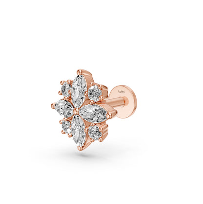 Diamond Piercing in Rose Gold