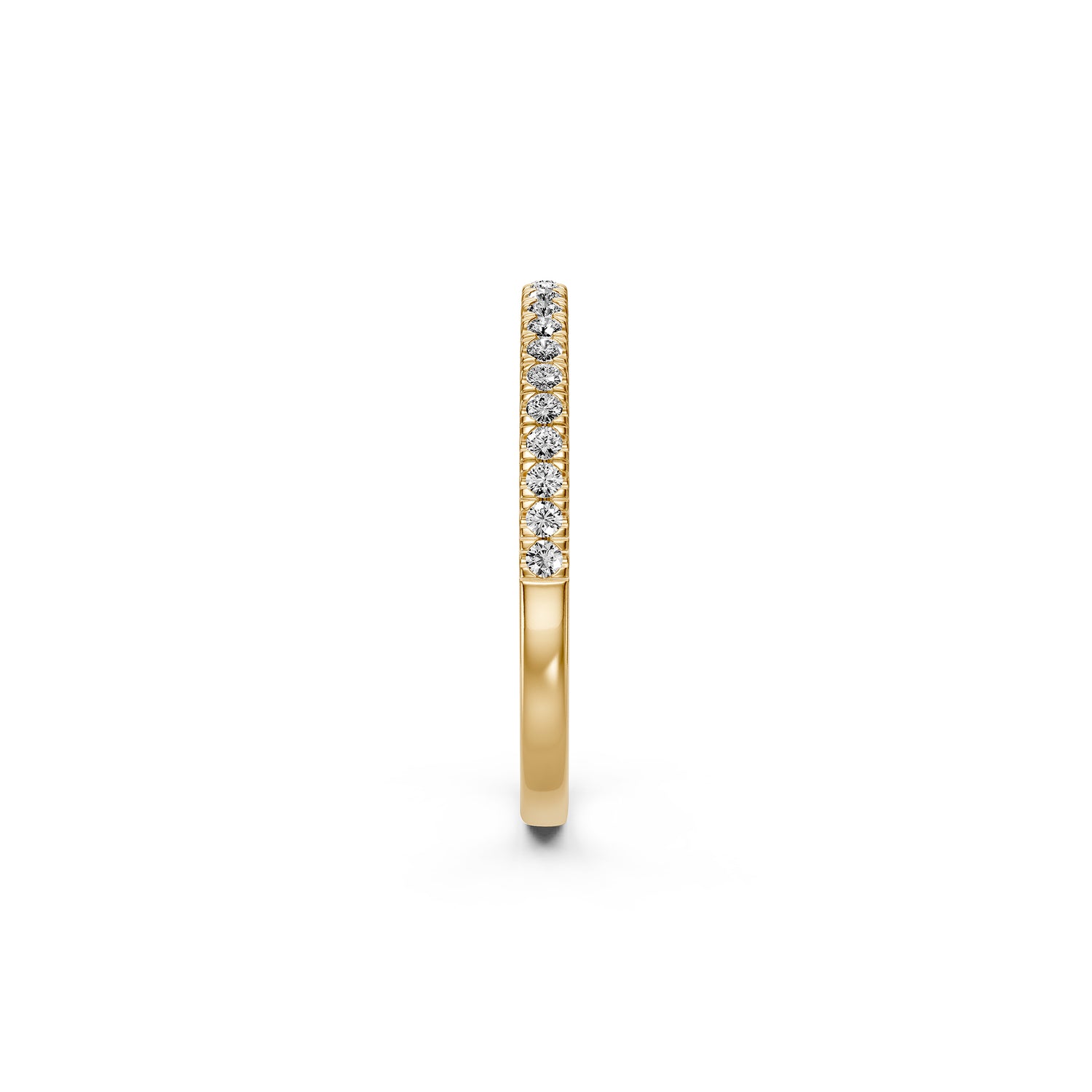 Diamond Band Ring in Yellow Gold
