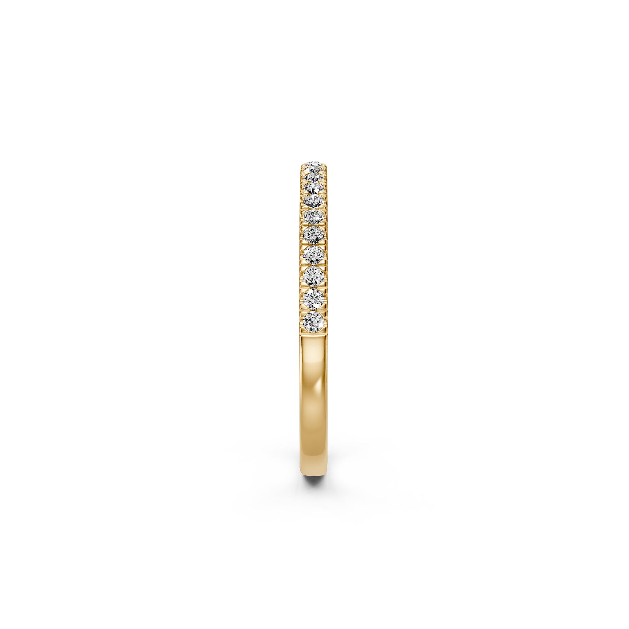 Diamond Band Ring in Yellow Gold