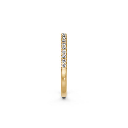 Diamond Band Ring in Yellow Gold