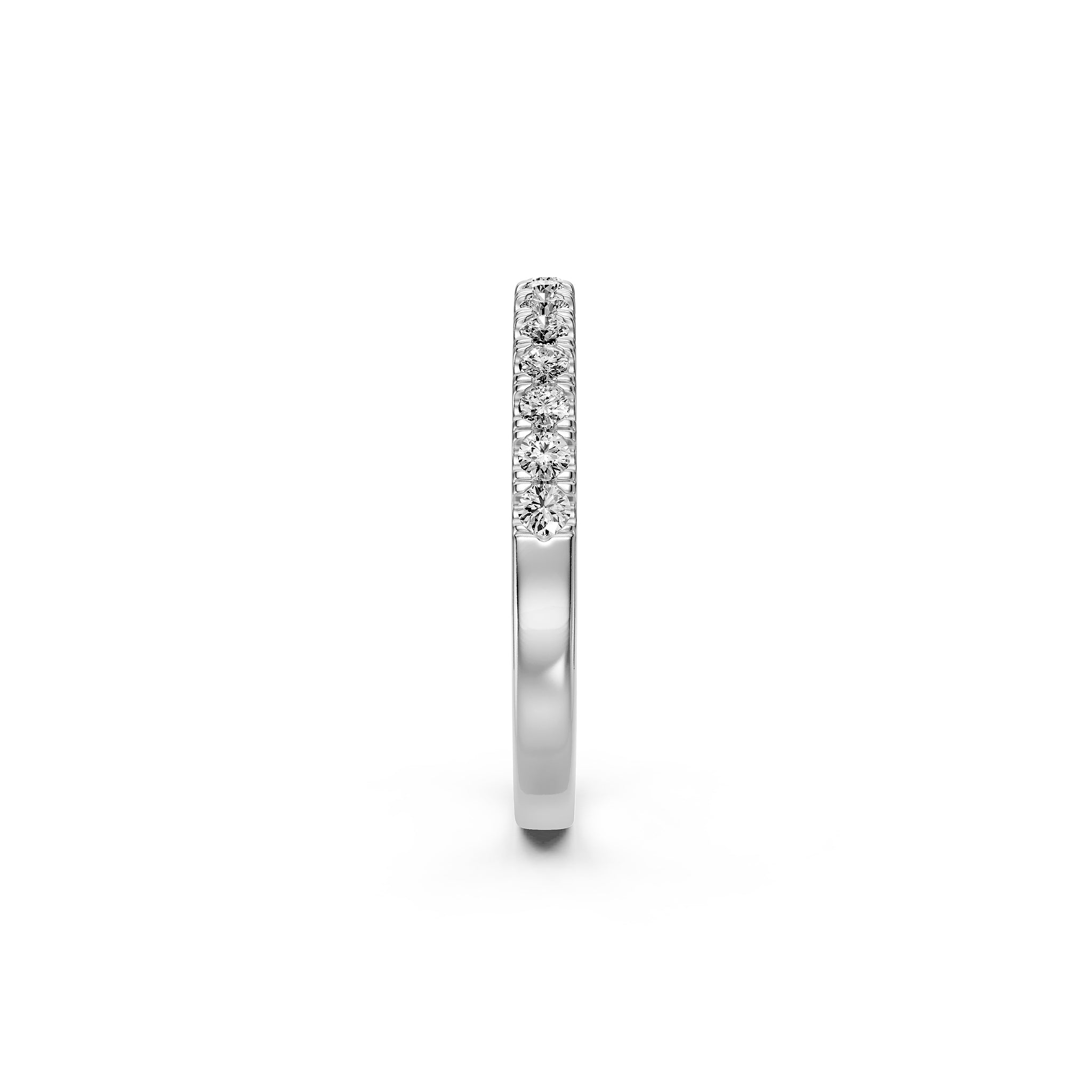 Diamond Band Ring in White Gold