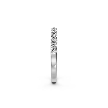 Diamond Band Ring in White Gold