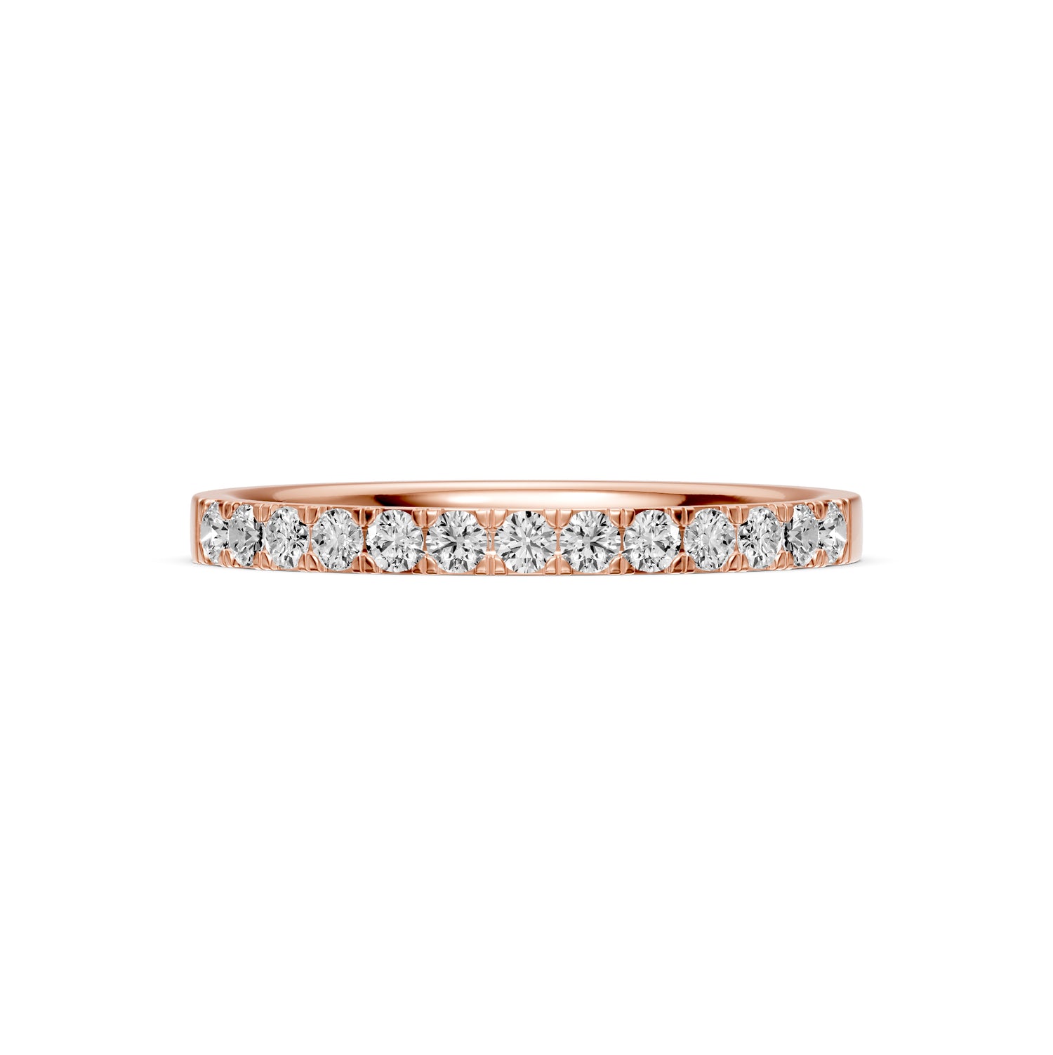 Diamond Band Ring in Rose Gold