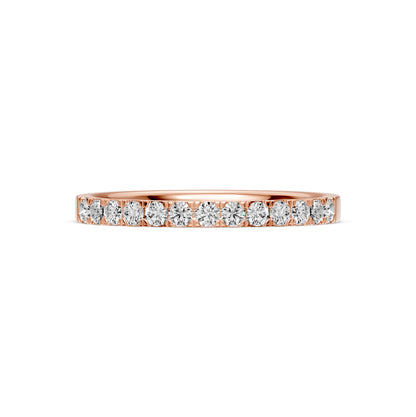 Diamond Band Ring in Rose Gold