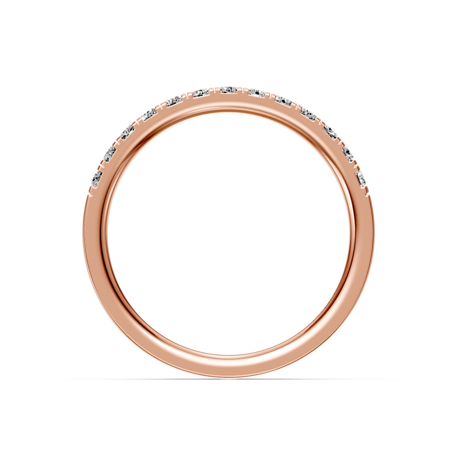 Diamond Band Ring in Rose Gold