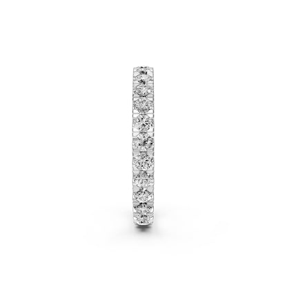 Balto aukso žiedas su deimantais