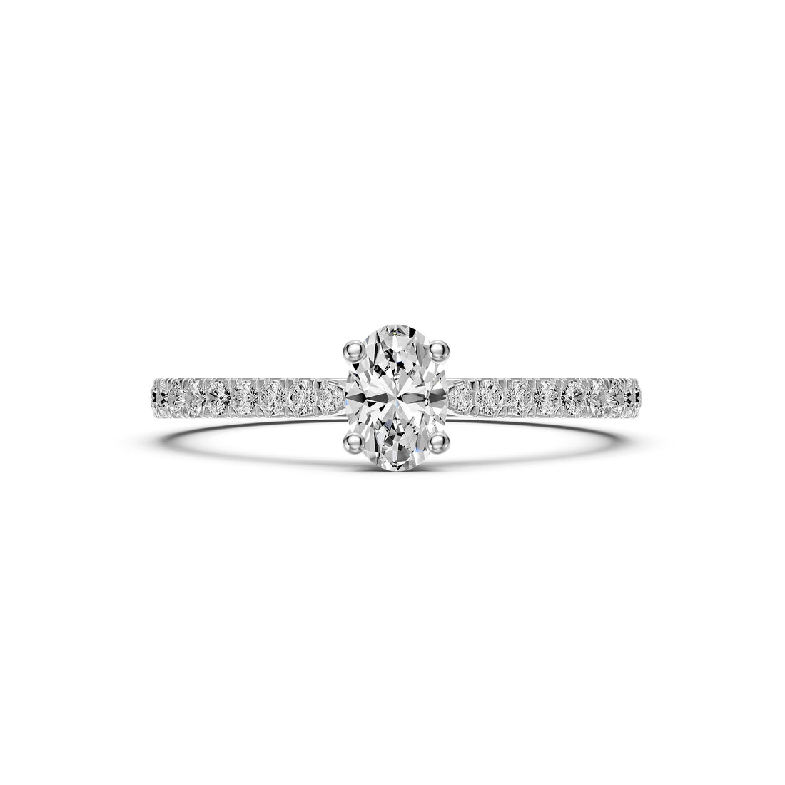 Diamond Ring in White Gold