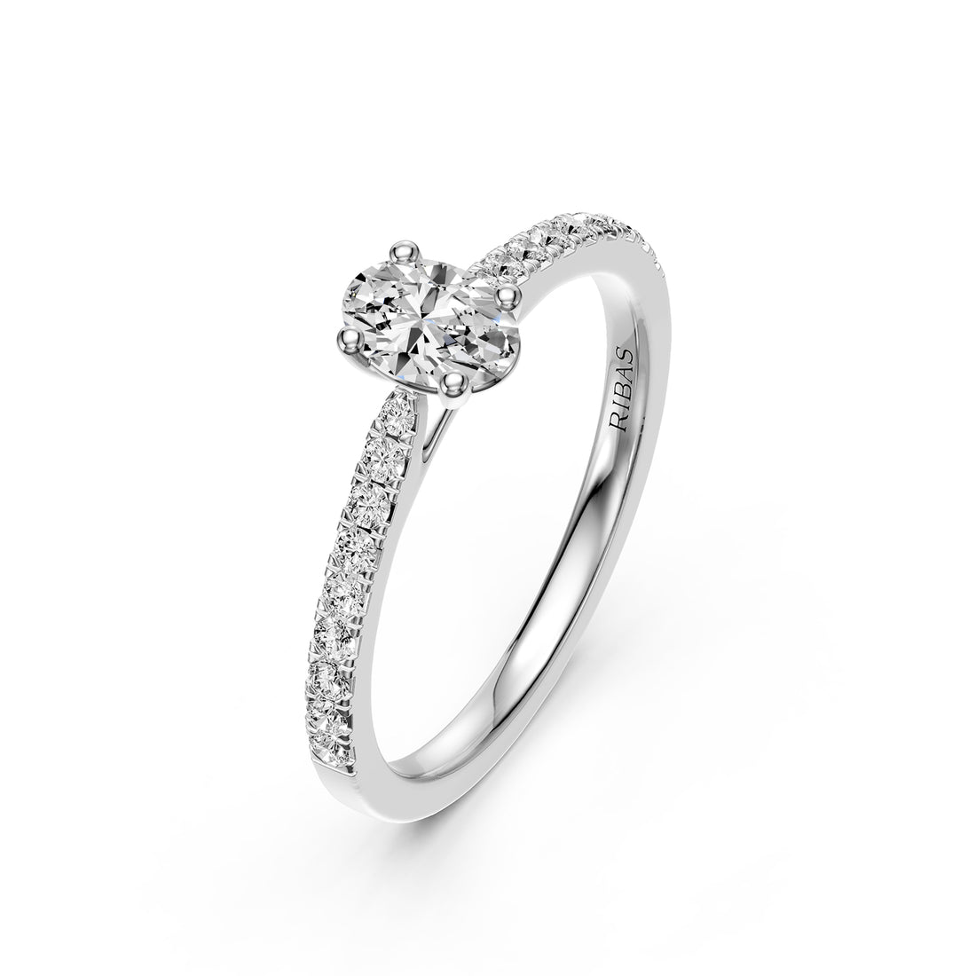 Diamond Ring in White Gold