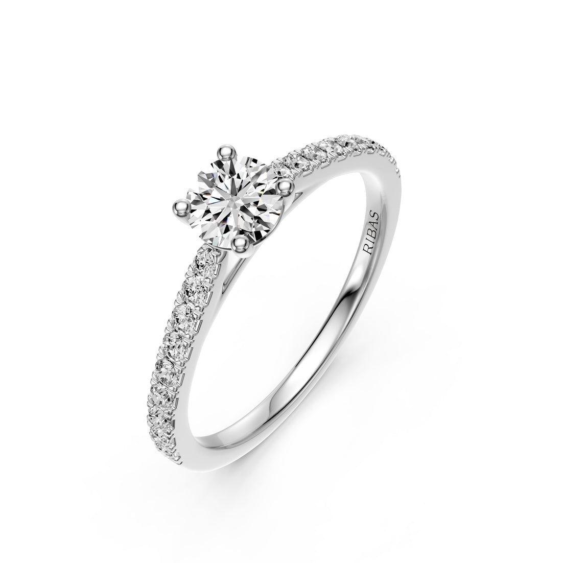 Diamond Ring in White Gold
