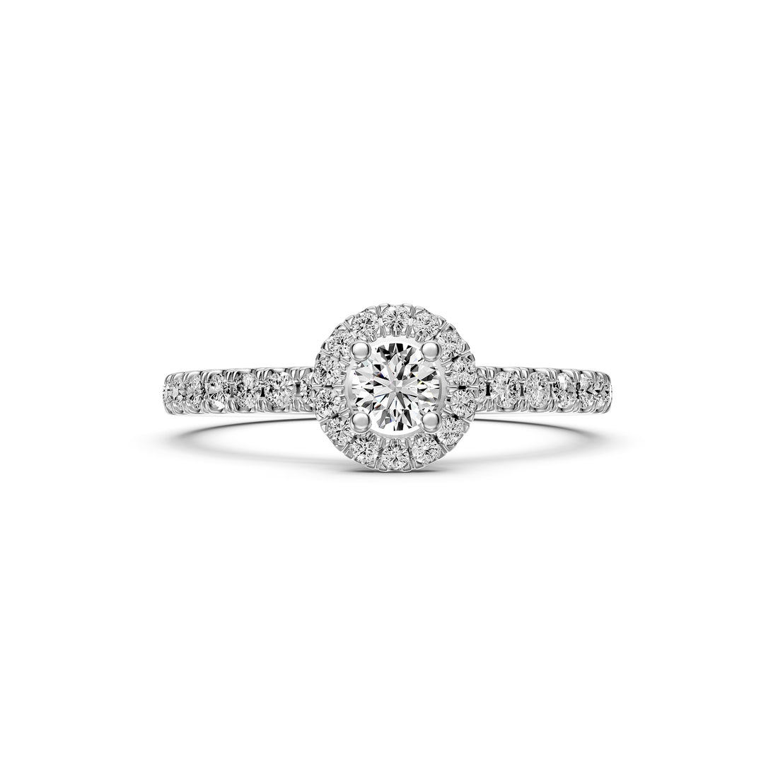 Diamond Ring in White Gold