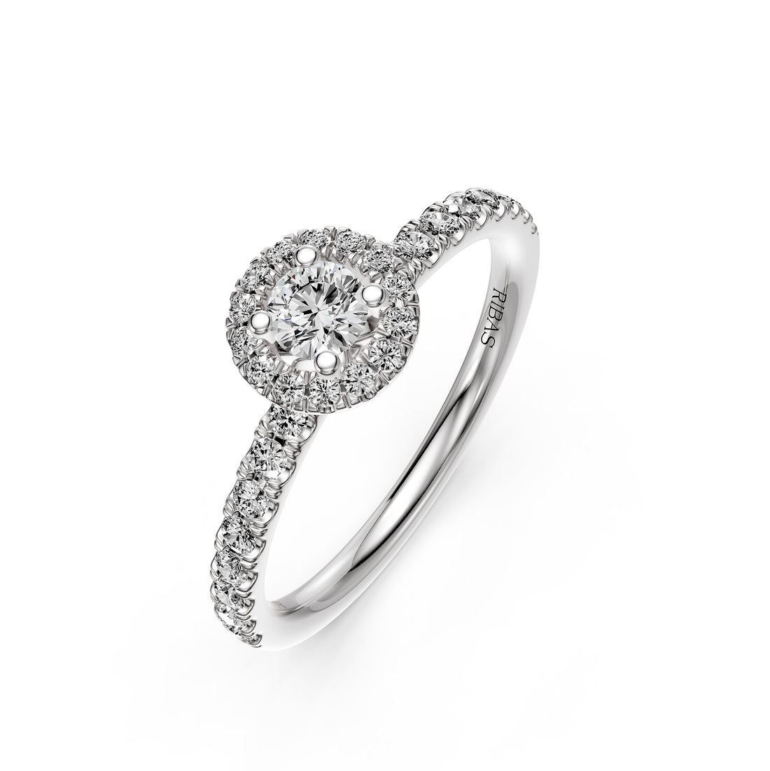 Diamond Ring in White Gold
