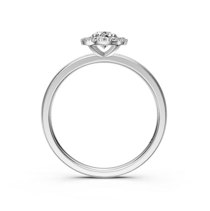 Diamond Ring in White Gold
