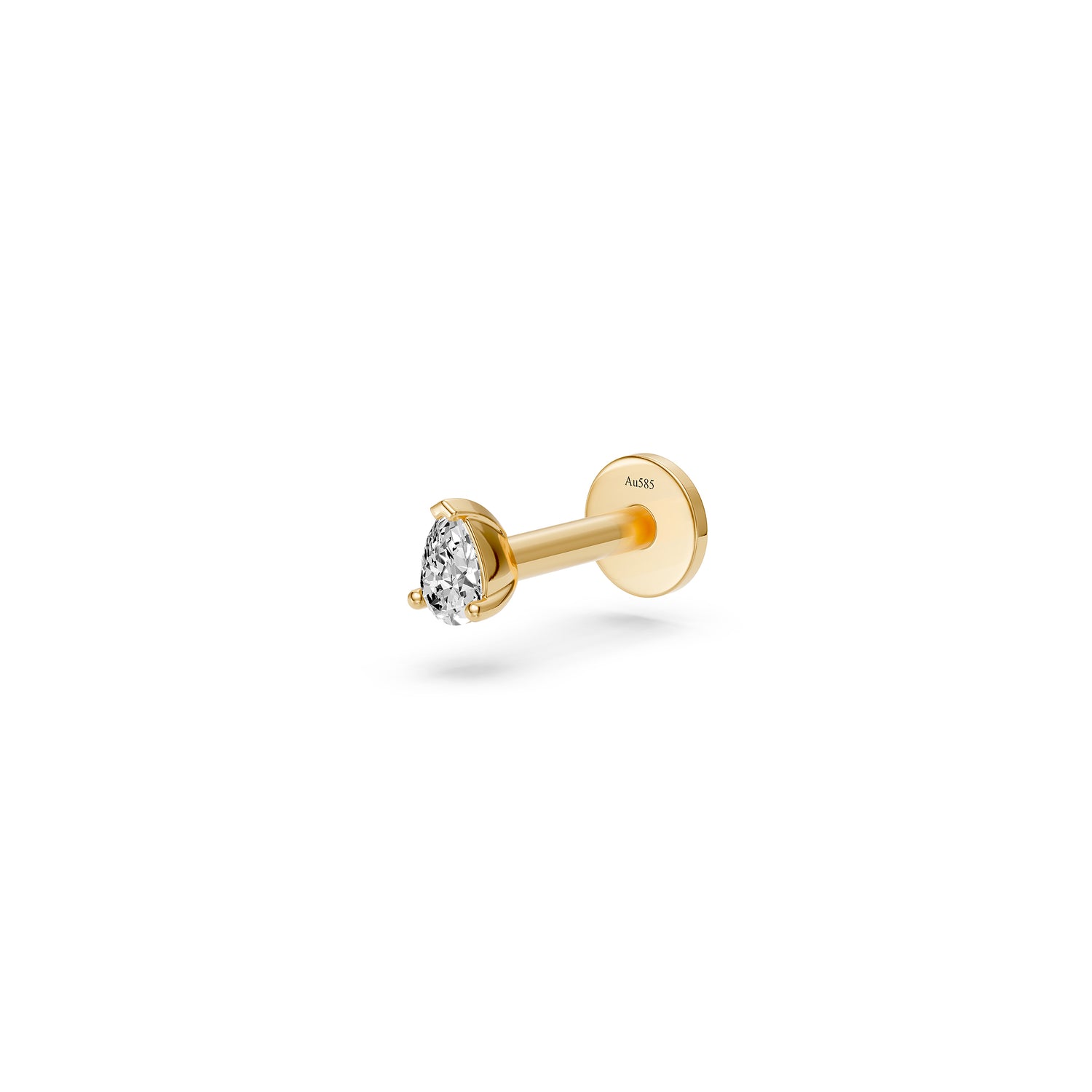 Diamond Piercing in Yellow Gold
