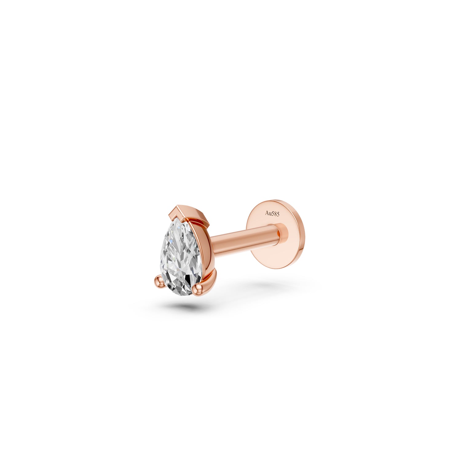 Diamond Piercing in Rose Gold
