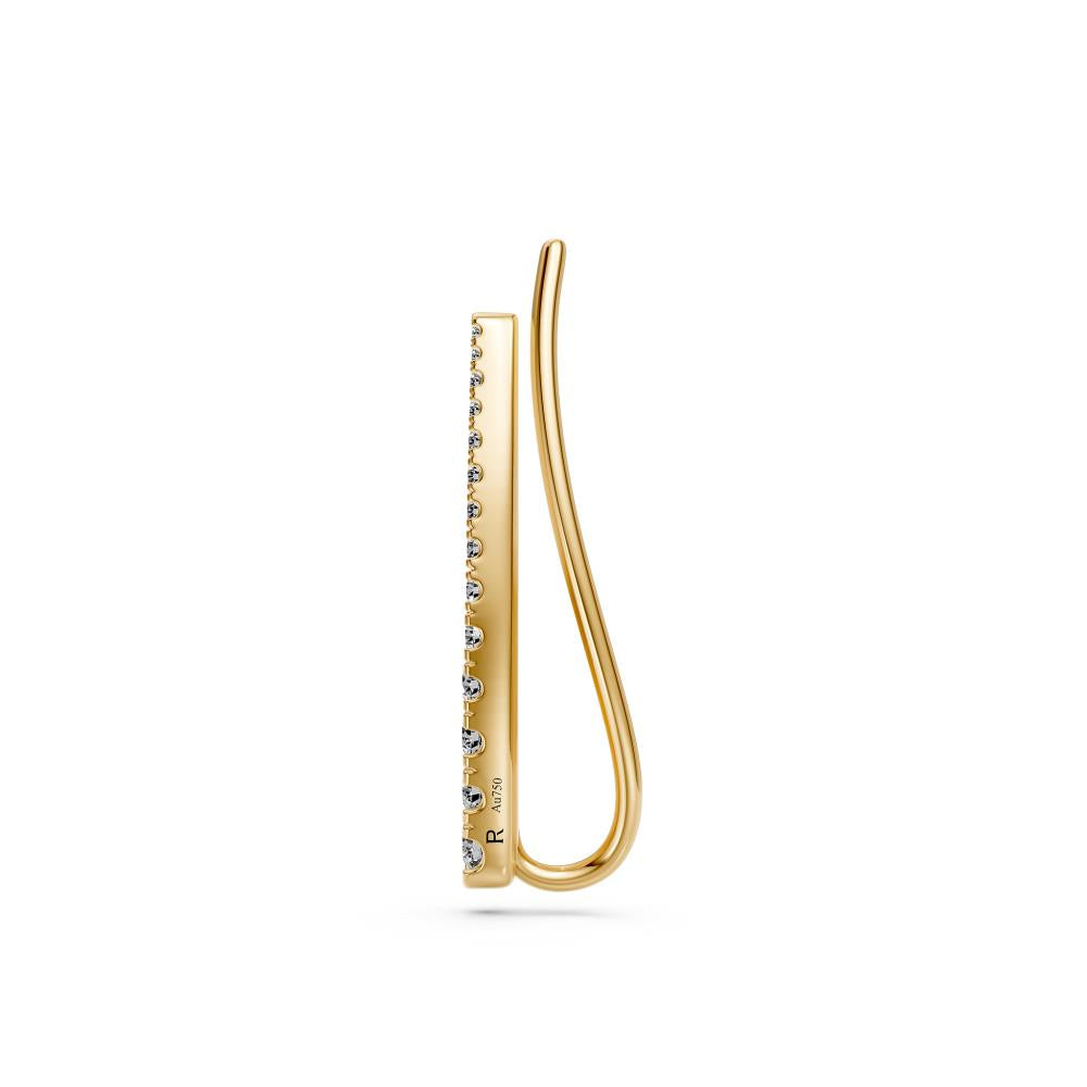 Diamond Earrings in Yellow Gold