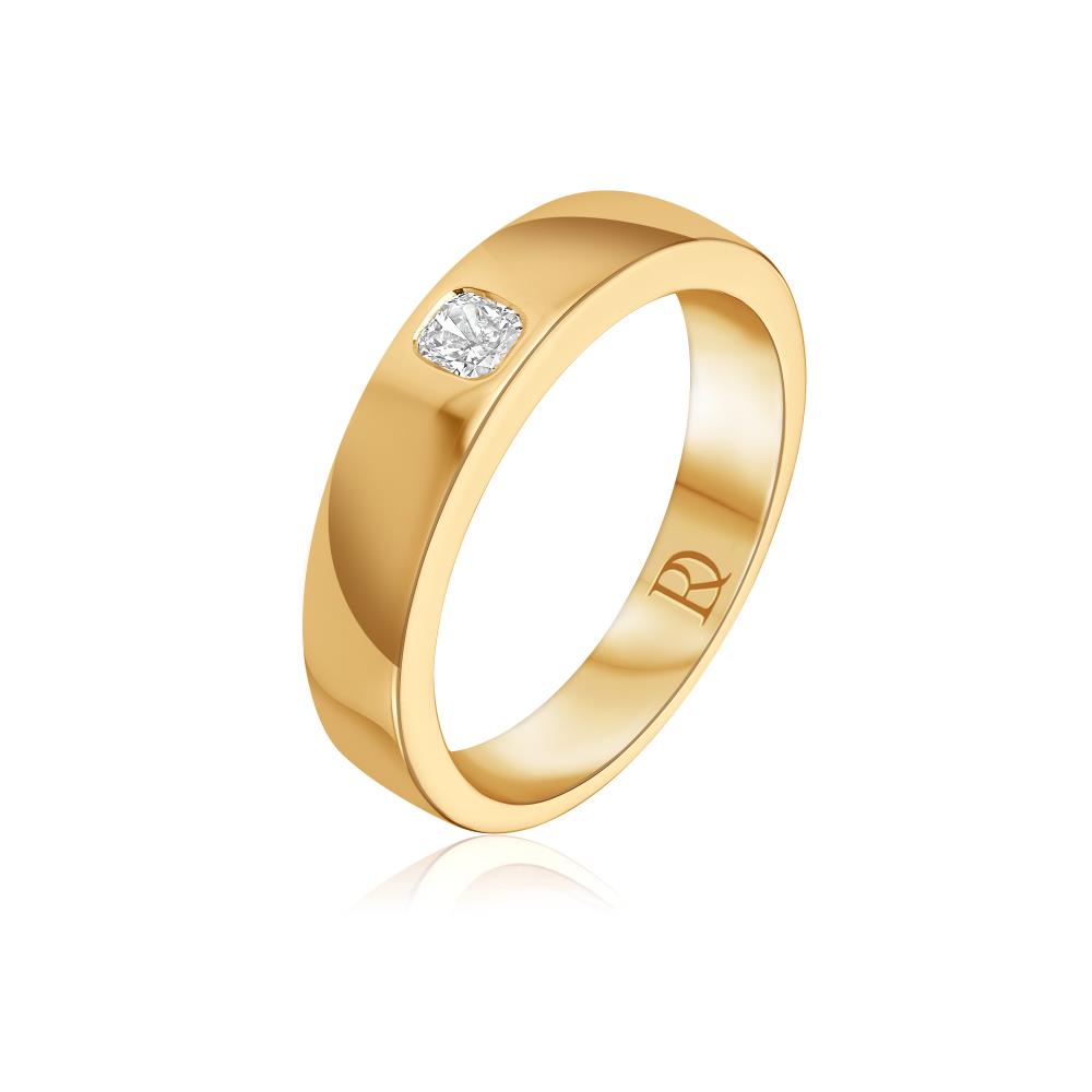 Geltono aukso žiedas su deimantu JFA3030