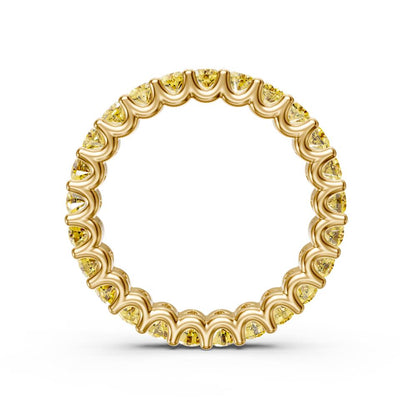 Yellow Sapphire Band Ring in Yellow Gold