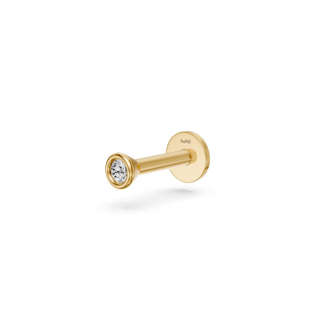 Diamond Piercing in Yellow Gold