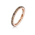 Cognac Diamond Band Ring in Rose Gold