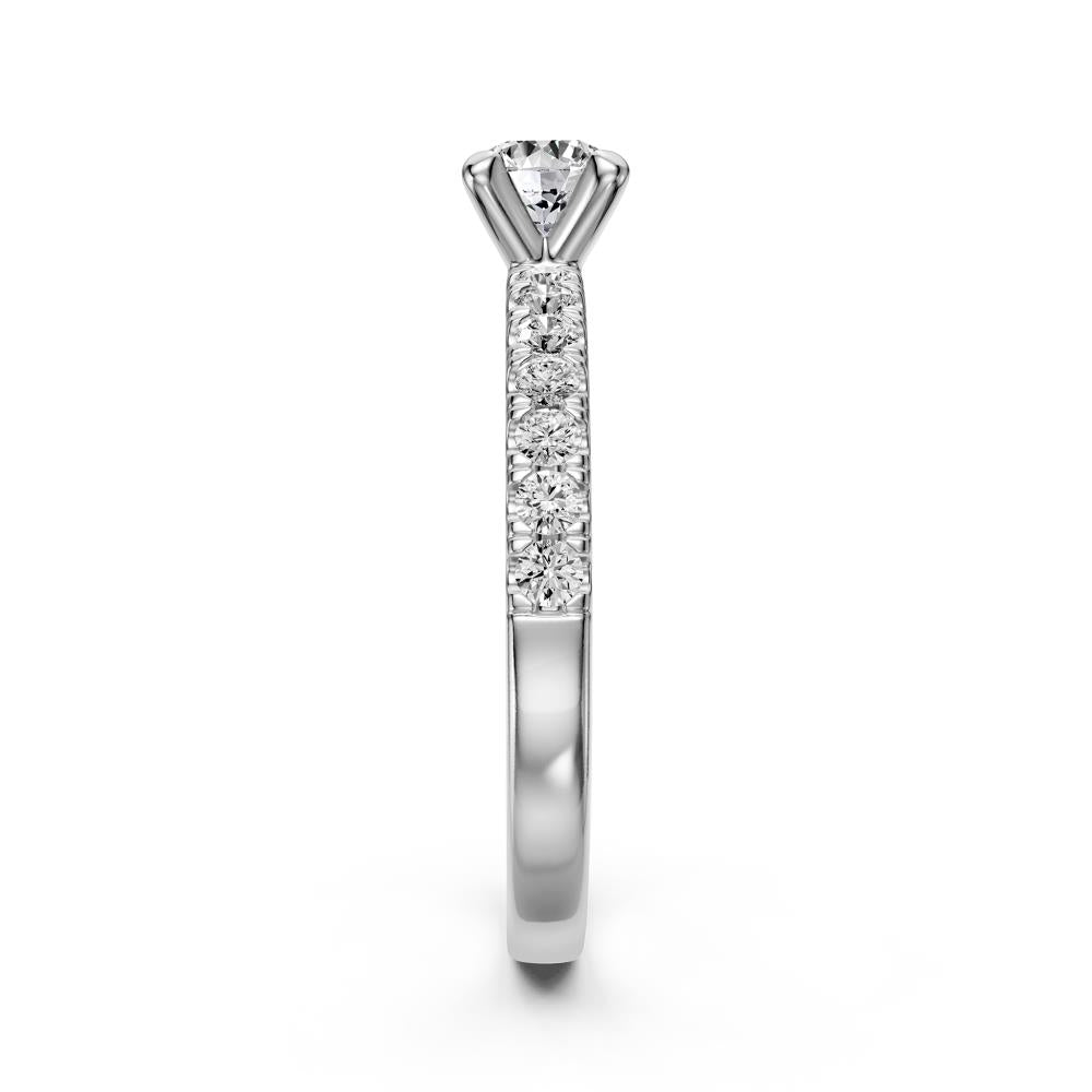 Diamond Ring in White Gold