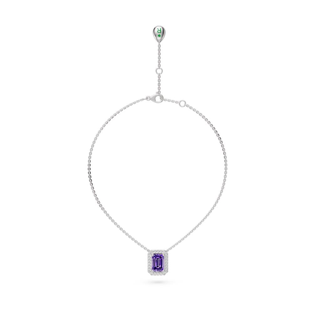 White Gold Necklace with Tanzanite Stone