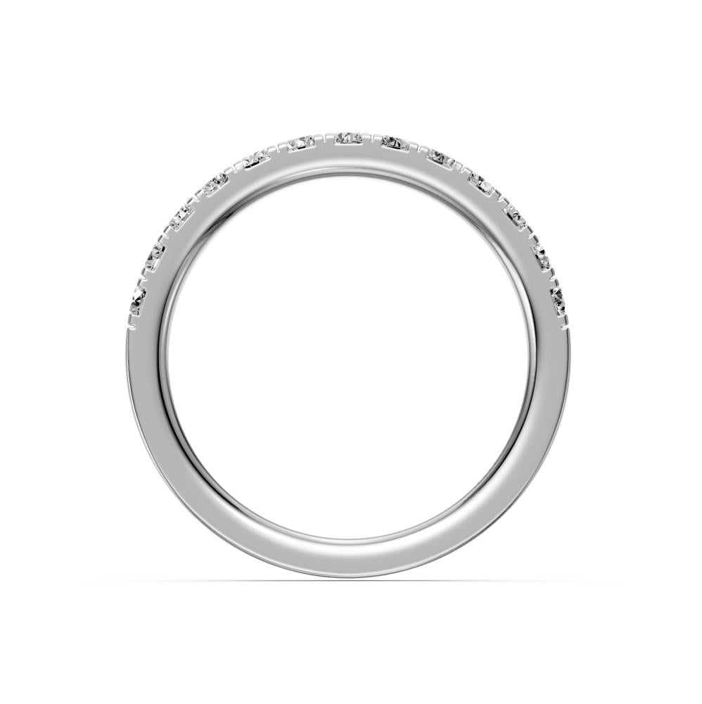 Balto aukso žiedas su deimantais R17060725