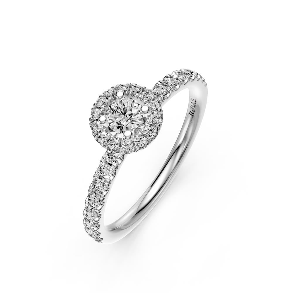 Diamond Ring in White Gold