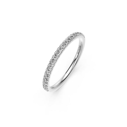 Diamond Band Ring in White Gold