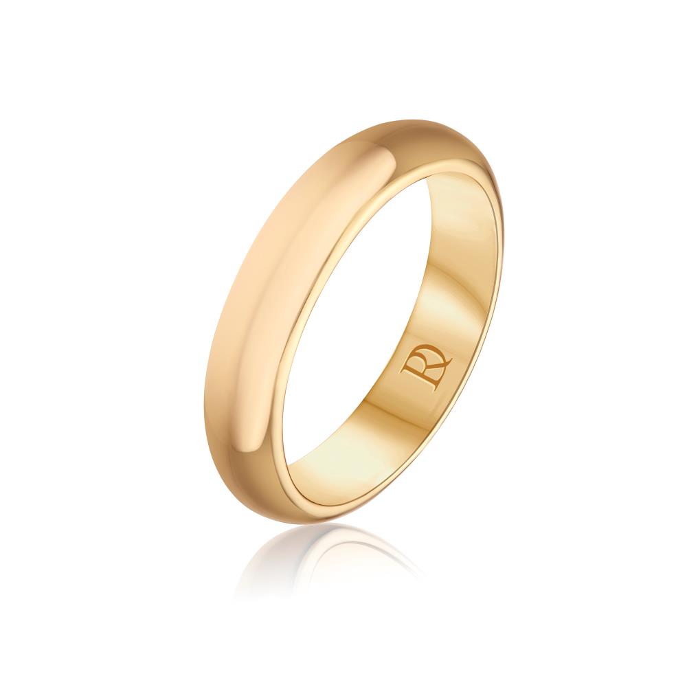 Wedding Band Ring in Yellow Gold - Full