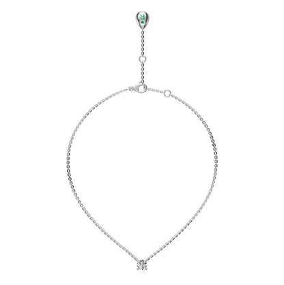 Diamond Necklace in White Gold