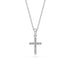 Diamond Cross Necklaces in White Gold