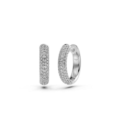 Diamond Earrings in White Gold
