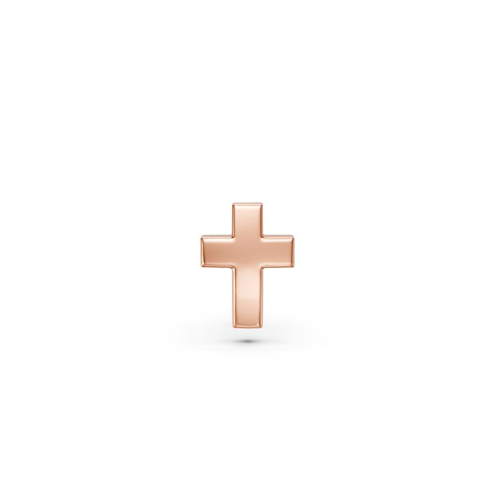 Cross Piercing in Rose Gold