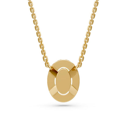 Yellow Gold Necklace with Yellow Sapphire