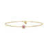 Pink Sapphire Bracelet with Diamonds in Yellow Gold