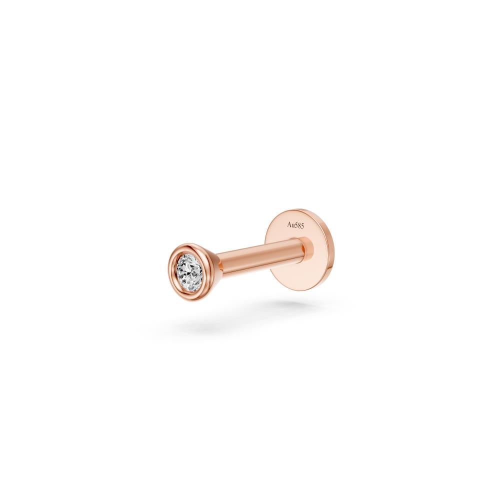 Diamond Piercing in Rose Gold
