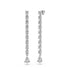 Diamond Drop Earrings in White Gold