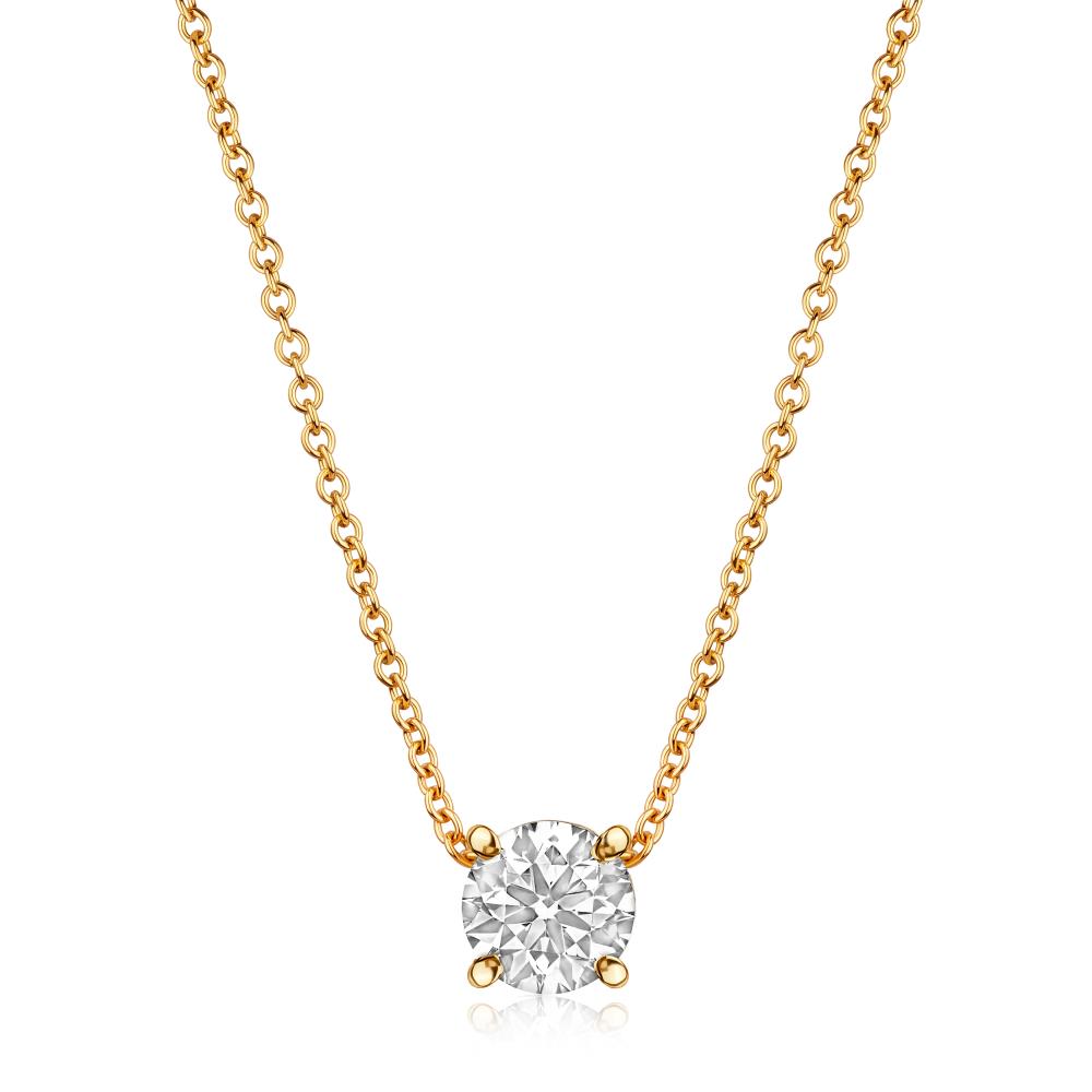 Diamond Necklace in Yellow Gold