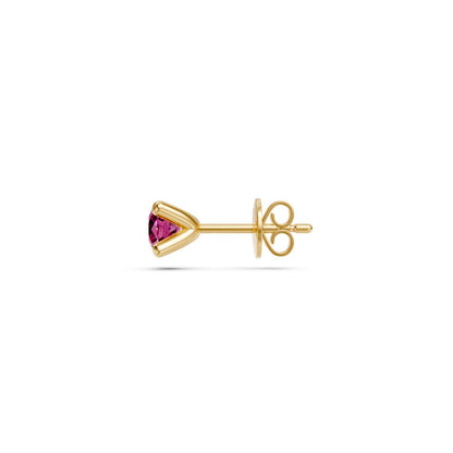 Pink Sapphire Earring in Yellow Gold