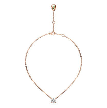 Diamond Necklace in Rose Gold
