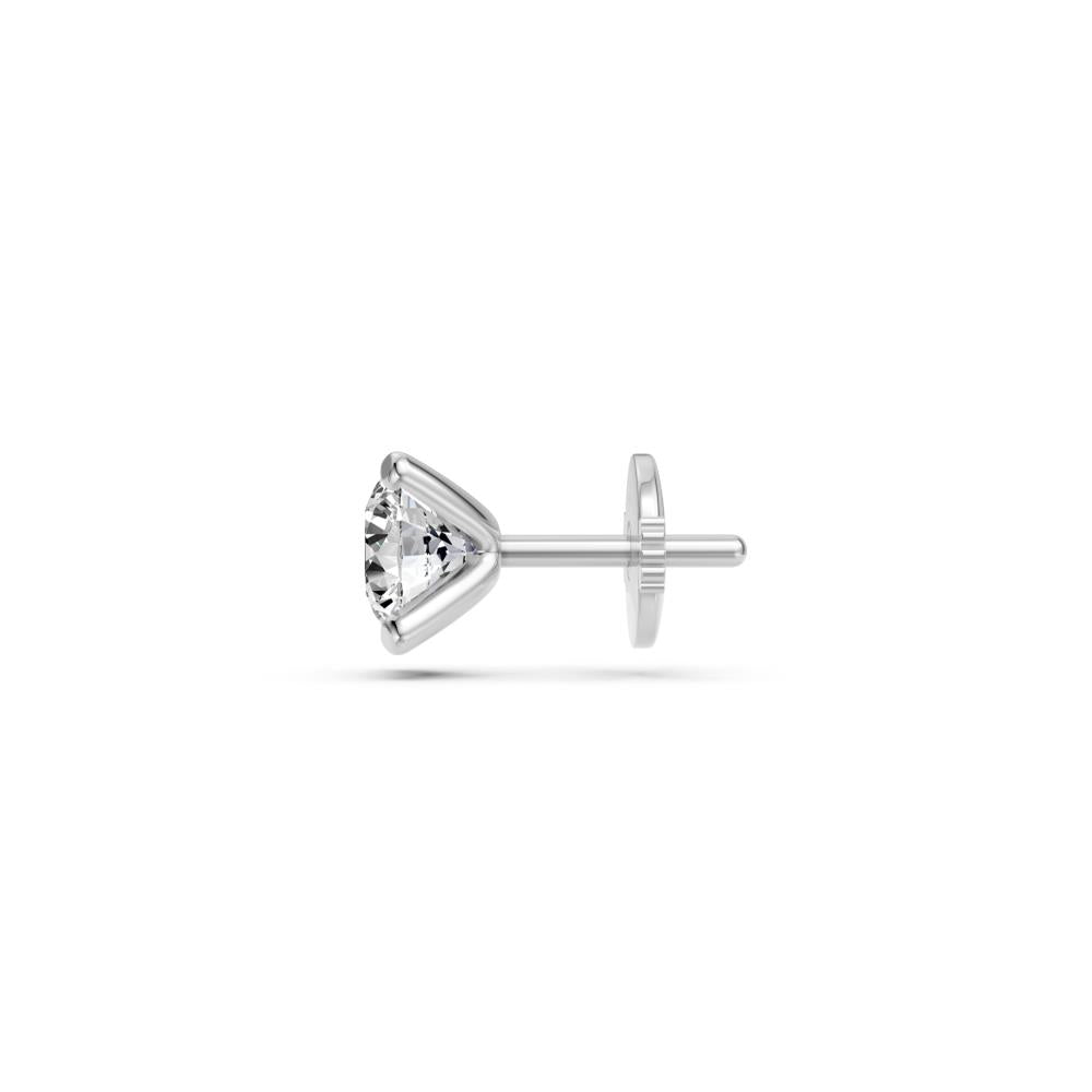 Diamond Earrings in White Gold