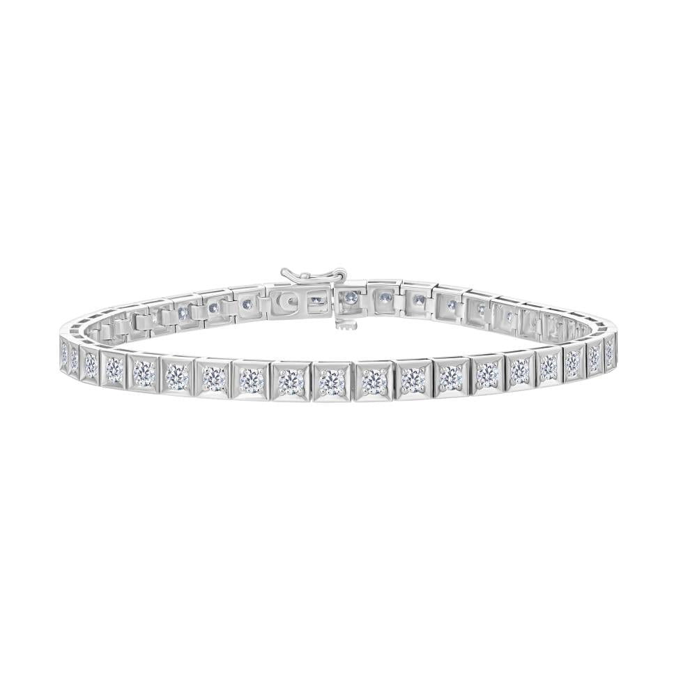 Diamond Tennis Bracelet in White Gold