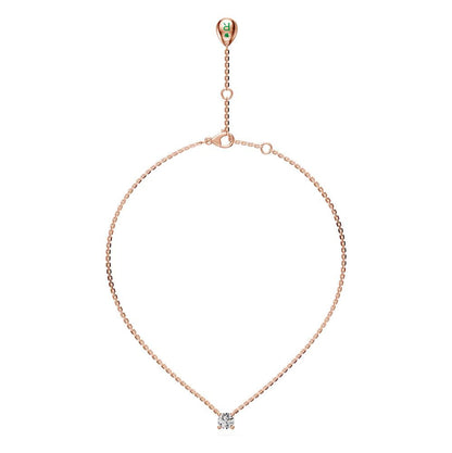 Diamond Necklace in Rose Gold