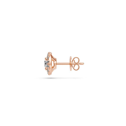 Diamond Earrings in Rose Gold