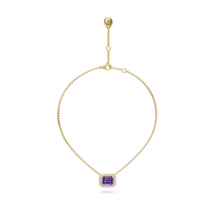 Yellow Gold Necklace with Tsavorite Stone